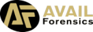 A black and gold logo for avita panache