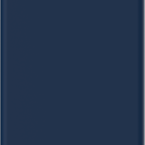 A dark blue background with a white border.