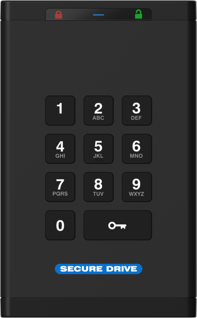 A black phone with numbers and keys on it.