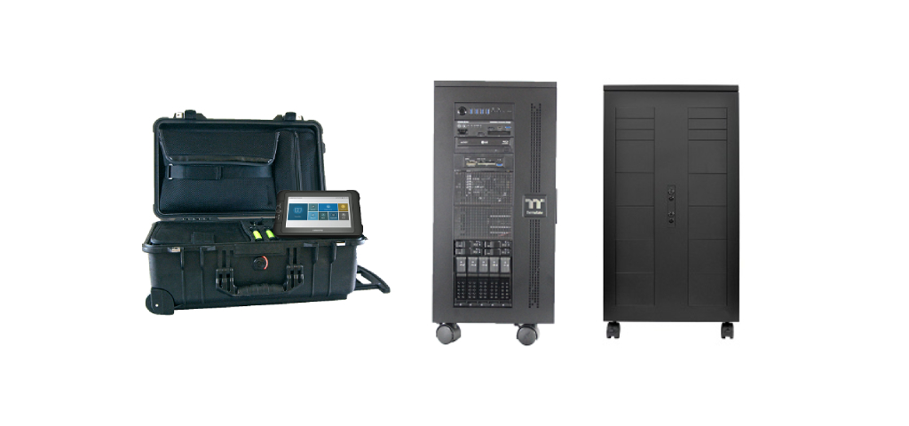 A group of three different types of equipment.