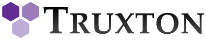 A black and white image of the rux logo.